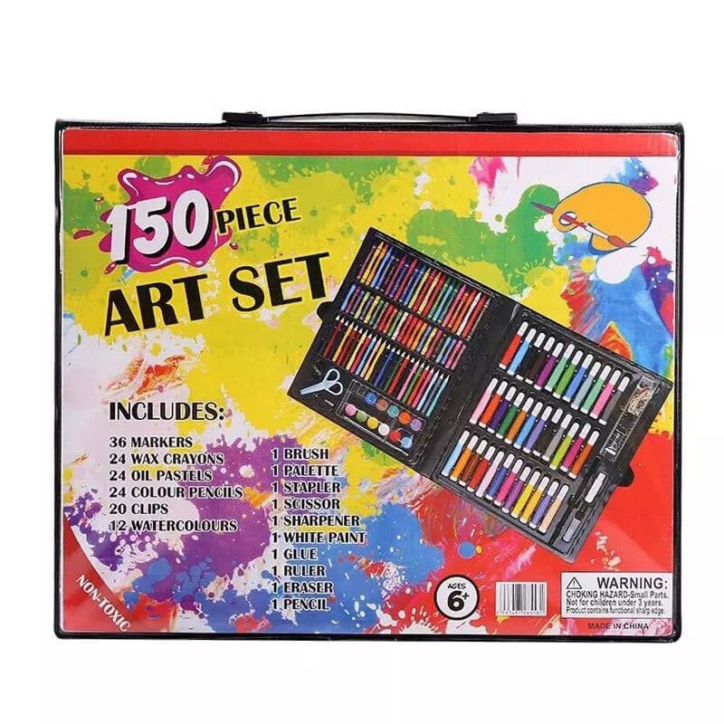 Crayon Art Set 150 pcs Alat Pensil Menggambar Melukis Mewarnai