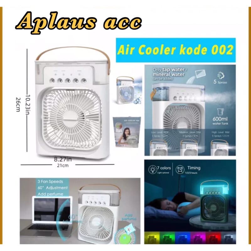 Kipas Angin AC Mini JC002 Kipas Angin Pendingin Ruangan Air Cooler Portable