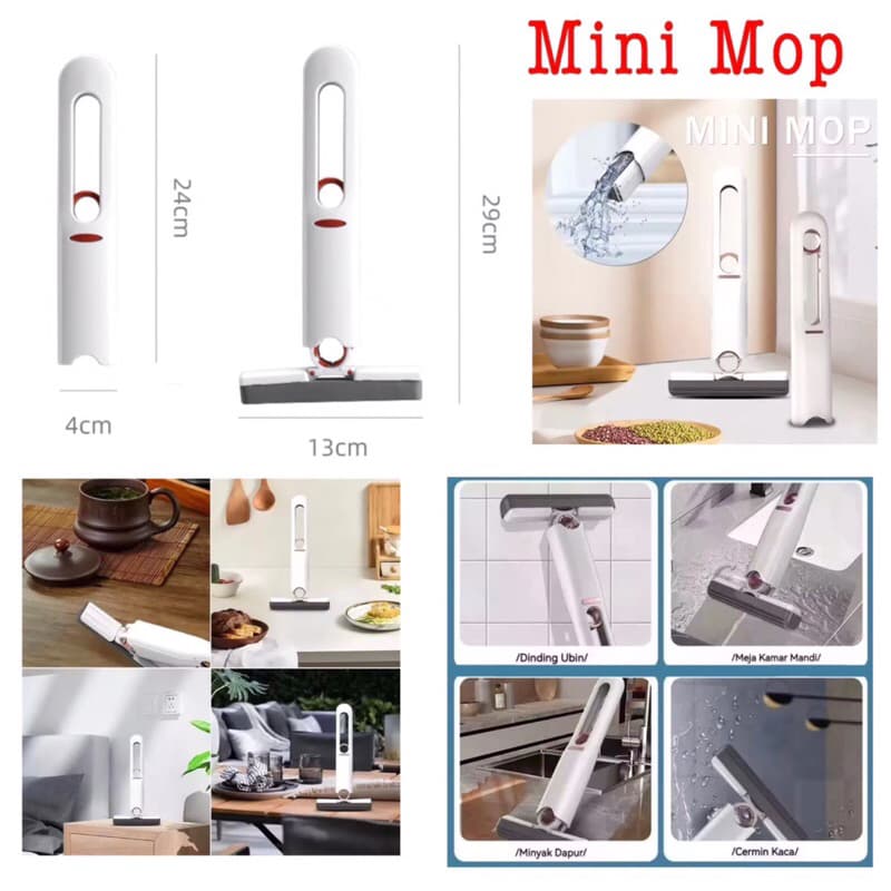 Alat Pel Pembersih Ruangan Home Car Portable Mini MOP
