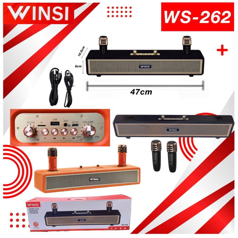 Speaker Bluetooth WINSI WS-262 TWS + 2 Mic WS262