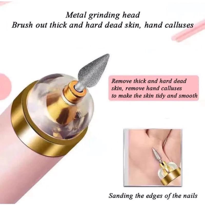 Alat Pengikir Kuku Elektrik 5in1 Set Manicure Pedicure Nail Polish Portable