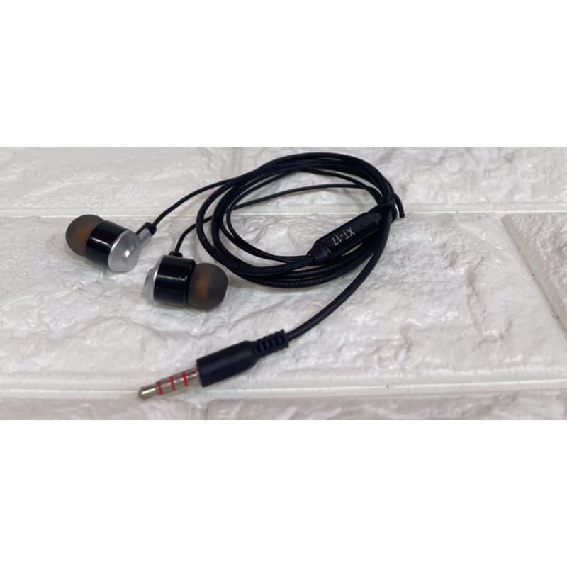 Headset Handsfree XT-17 + Mic 3.5MM Stereo Bass Bisa Buat Telepon