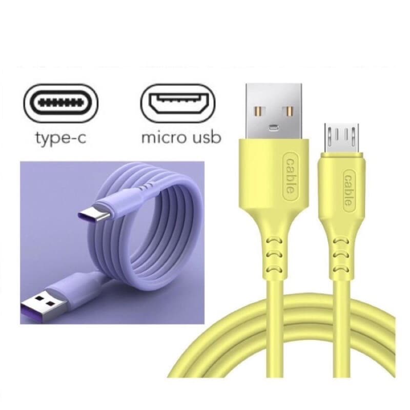 Kabel Data Macaron AK-06 + Pack Support Fast Charging USB Cable