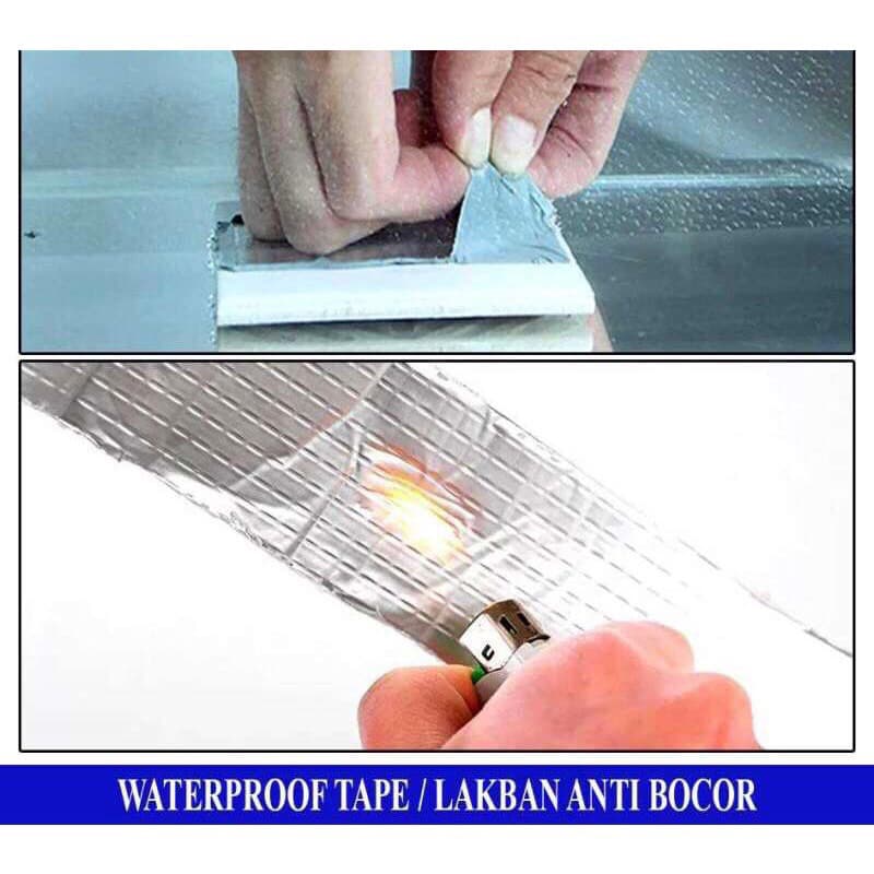 Lakban Anti Bocor Aluminium Foil Waterproof Tape Tahan Panas Anti Air Serbaguna