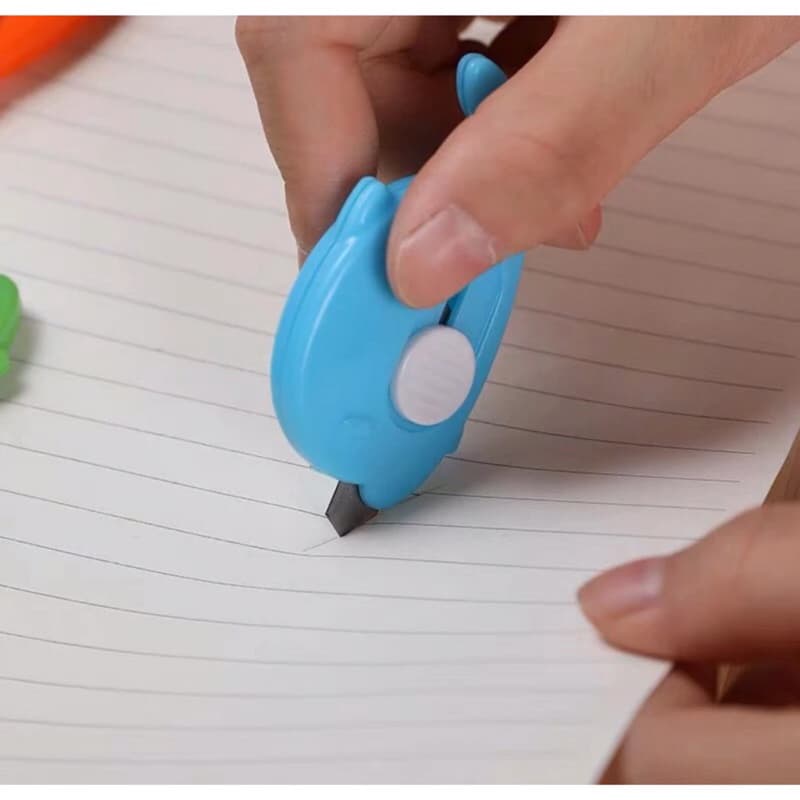 Cutter Mini Motif Dolphin Pisau Kecil Model Dolphin Alat Bantu Buka Paket Serbaguna