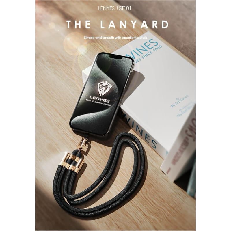 Lenyes LST101 Lanyard Casing Handphone Universal Neckalce Strap Adjus Table Tali Gantungan