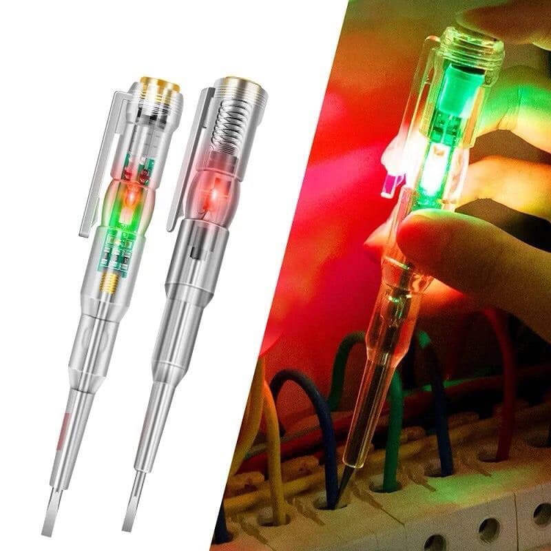 Tespen Dual LED Obeng Tester Listrik With Indicator Test Pen Kabel Listrik