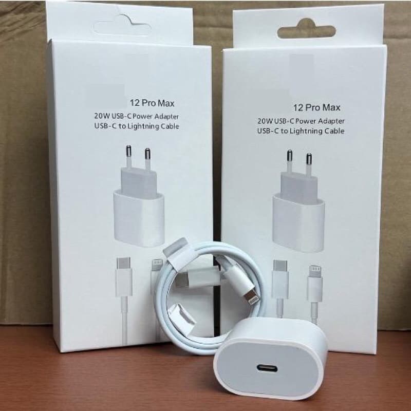 Charger Iph 20 Watt Fast Charging Adaptor USB C To Lightning Casan Ip Adaptor Kabel 20W Fast Charger