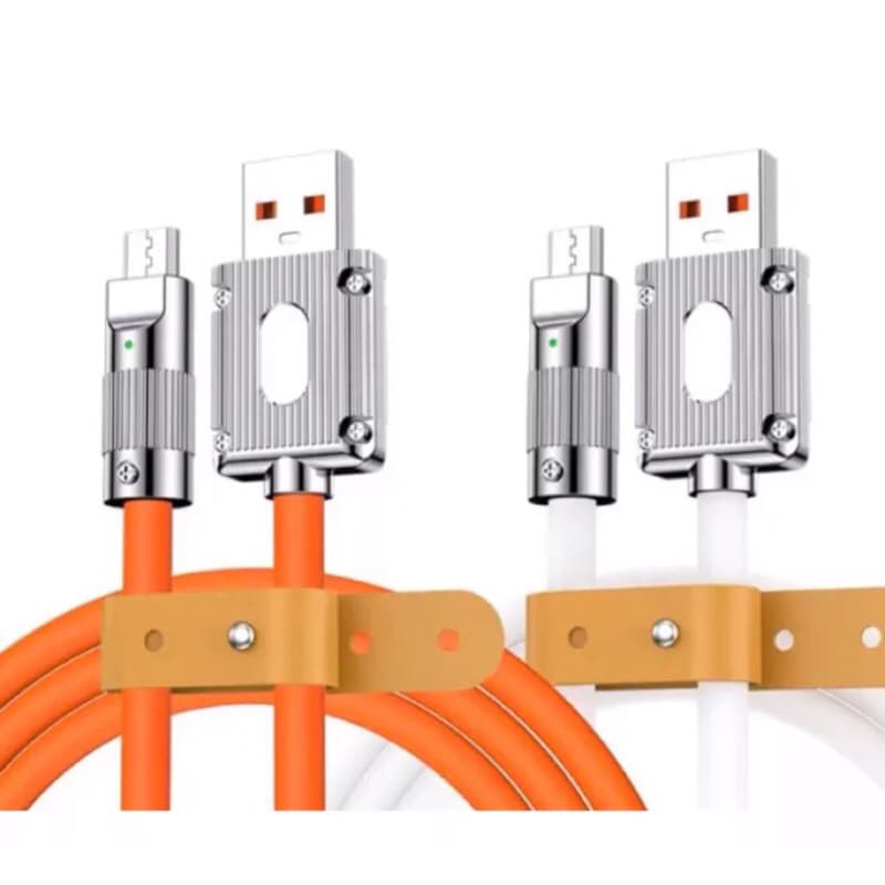 Kabel Data Silicone 120W Fast Charging Kabel Data Kuat Tahan Lama