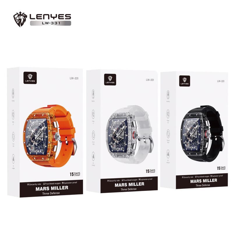 Lenyes LW331 1.86” Smartwatch Waterproof IP67 Sport Heart Rate Blood Oxyge