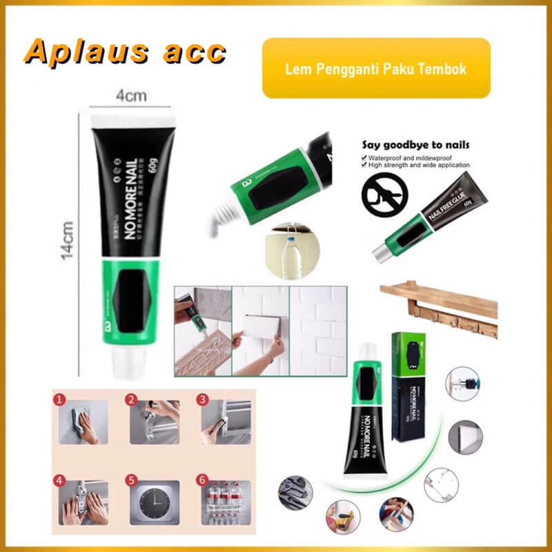 Lem Pengganti Paku Tembok Kuat Adhesive Glue 60g Lem Perekat Kuat Serbaguna