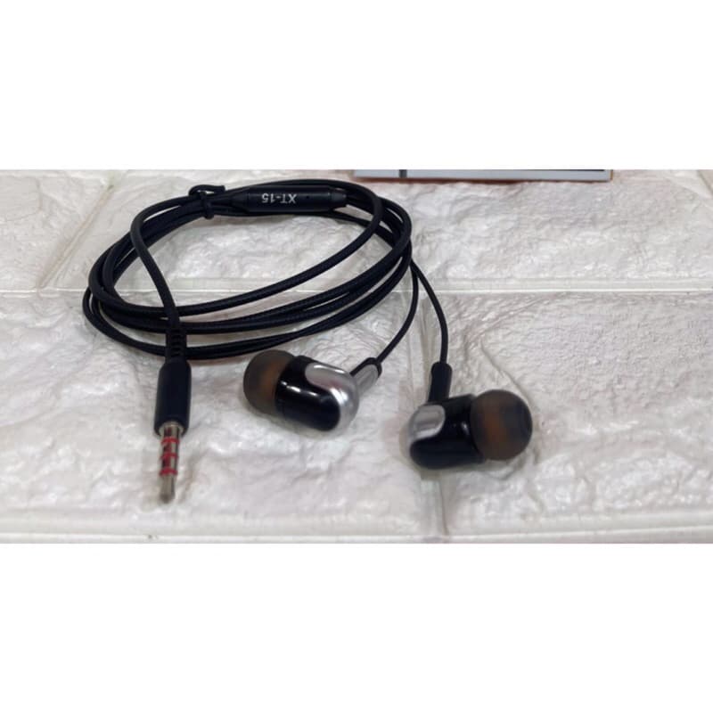 Headset Handsfree XT-15 + Mic 3.5MM Stereo Bass Bisa Buat Telepon