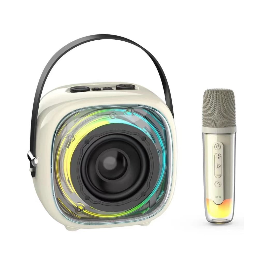 LENYES S226 KTV RGB LED Light Wireless Speaker + Microphone Karaoke  Bluetooth 5.3 Mini Portable