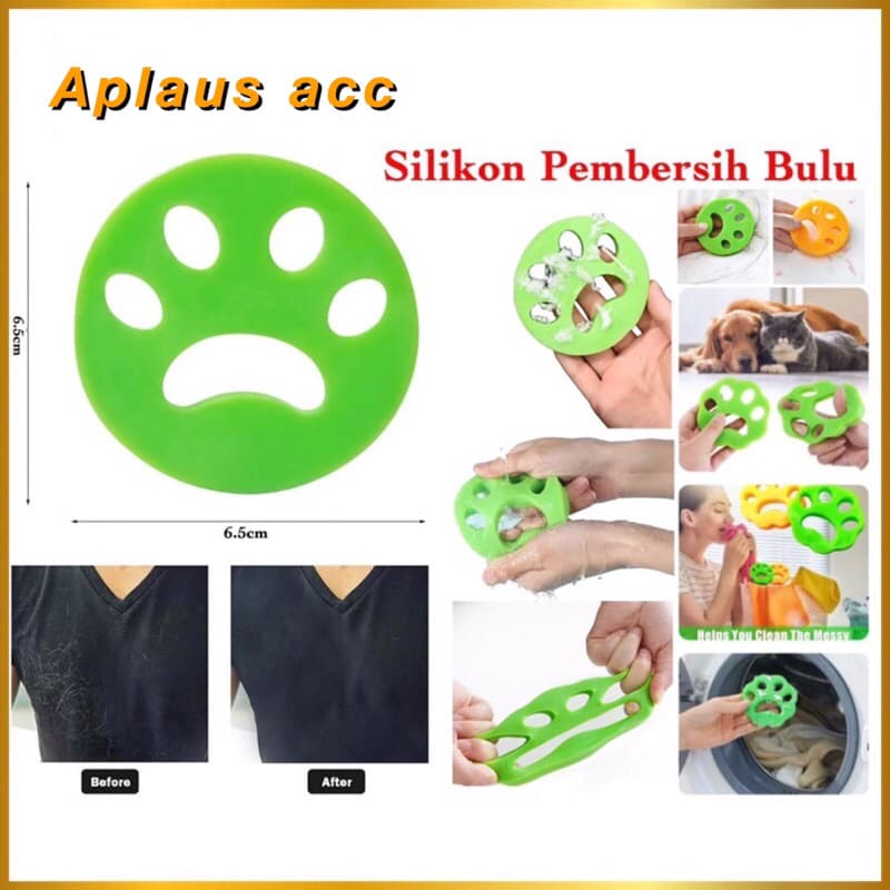 Silikon Pembersih Bulu hewan Silicone Sticky Pet Hair Remover Serbaguna