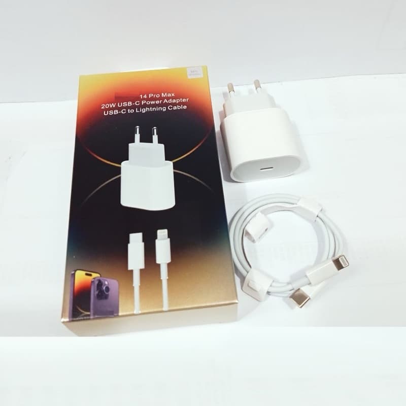 Charger Light 14 Pro max 20W Usb-C Power Adapter Usb C To Lightning Cable