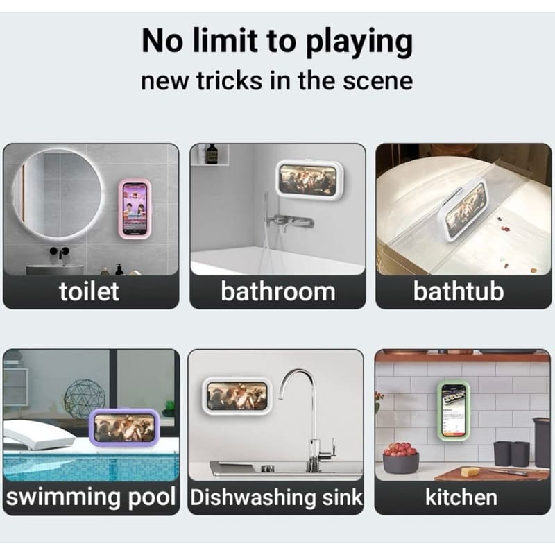 Case Box Hp Anti Air Kotak Holder HD72 Hp Kamar Mandi Waterproof Bathroom Phone Case