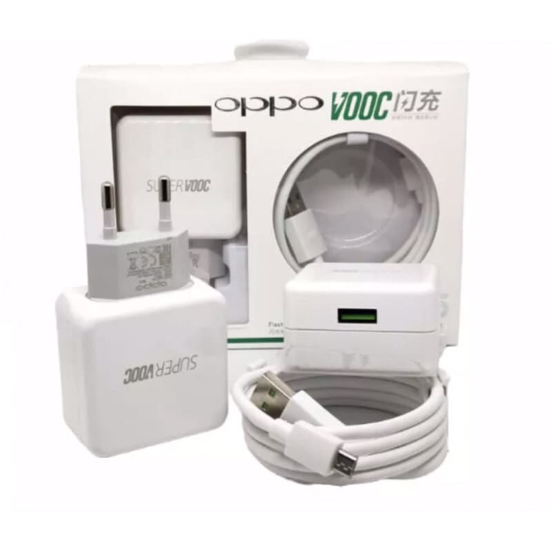 Charger Oppo R17 Super Vooc Ori 100% Fast Charging Micro dan Type C