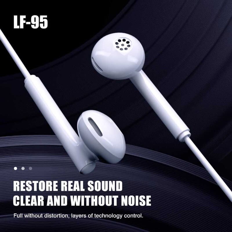 LENYES LF95 Headset In Ear Hifi Stereo Earphone Extra Bass With Handsfree Microphone 3.5mm