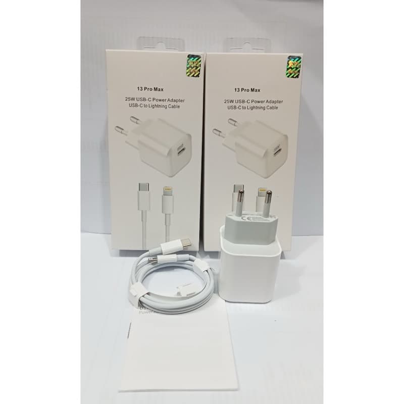 Charger Light 13 Pro Max 25W USB-C Power Adapter USB Type C TO Lightning Cable