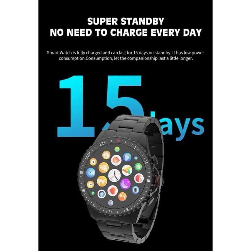LENYES LW241 Smartwatch 1.43” Amoled Sport Heart Blood Oxygen Wireless Charging Jam Tangan