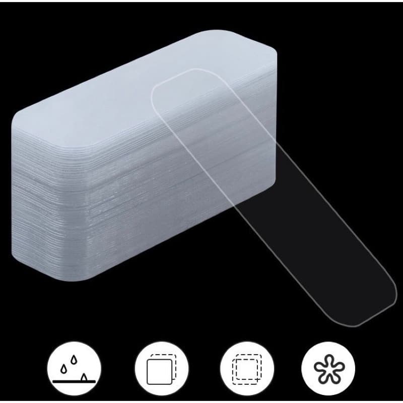 Double Tape isi 60pcs Box Mini Selotip Bening Transparan Ajaib 2 Sisi Serbaguna