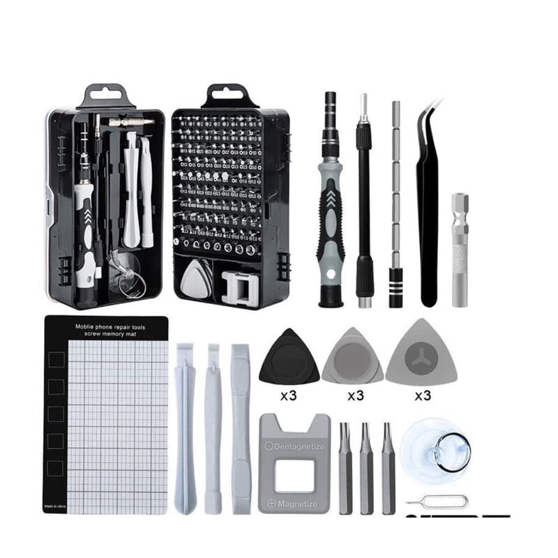 Obeng Set Reparasi 115 in 1 Hp Komputer Laptop Smartphone Repair Tools Screwdriver