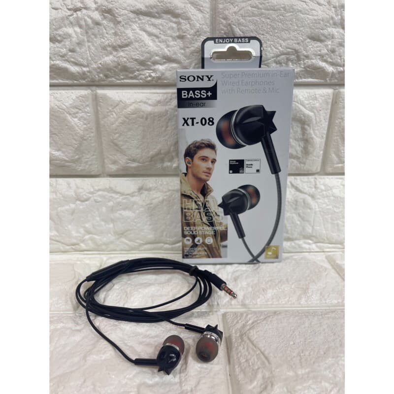 Headset Handsfree Murah Extra Bass + Mic Bisa Buat Telepon XT-05 XT-06 XT-08