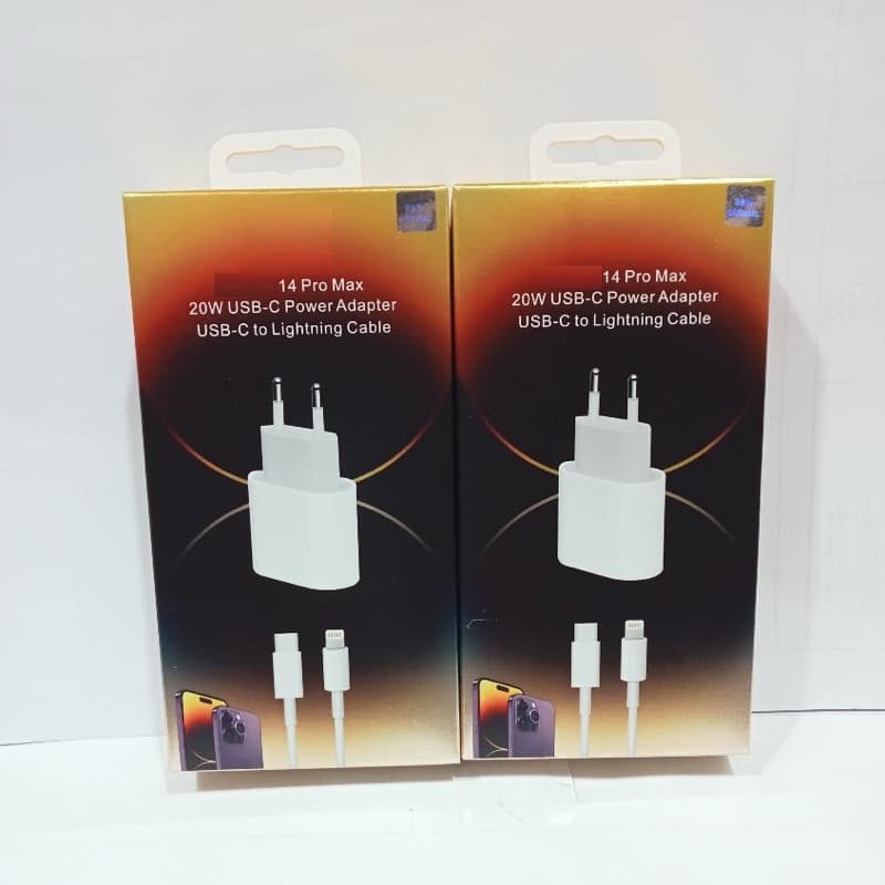 Charger Light 14 Pro max 20W Usb-C Power Adapter Usb C To Lightning Cable