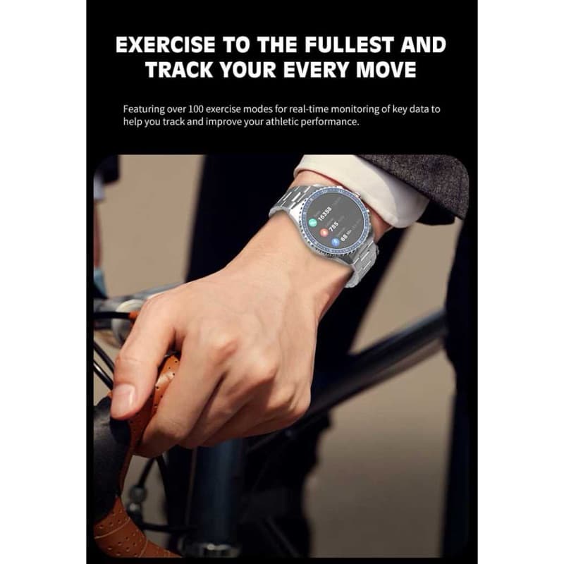 LENYES LW241 Smartwatch 1.43” Amoled Sport Heart Blood Oxygen Wireless Charging Jam Tangan