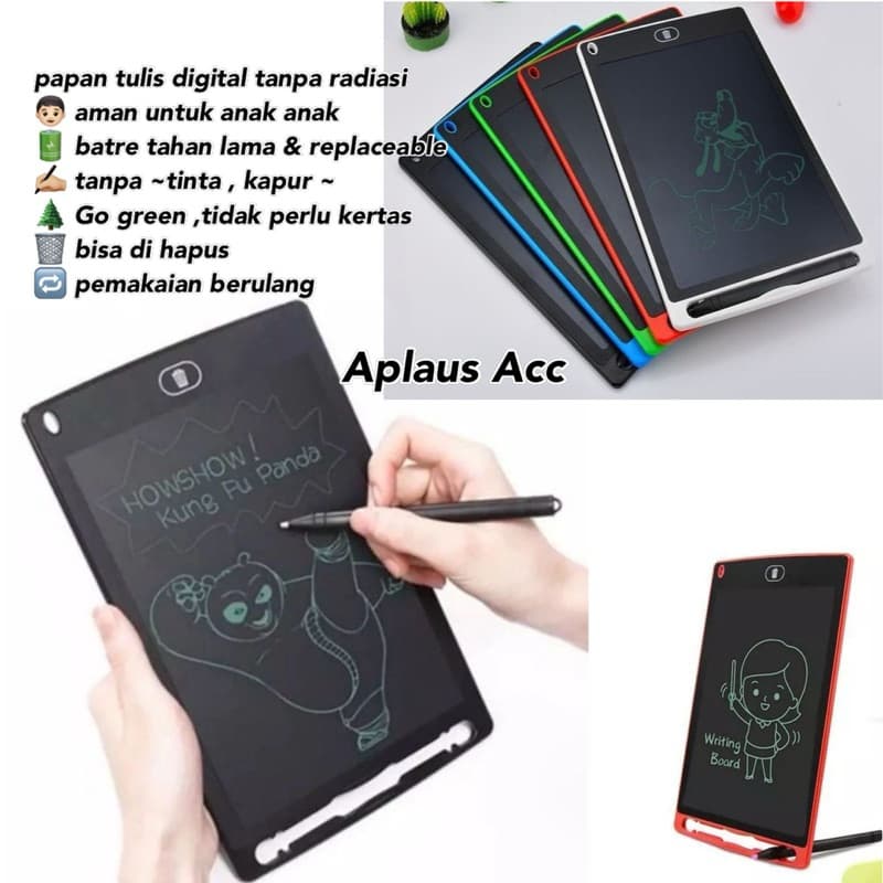 LCD Writing Tablet 8.5 Inch Papan Gambar Tulis Tablet Digital Anak Bisa Hapus