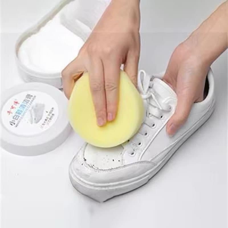 Krim Pemutih Sepatu 120G + Spons Cream Pembersih Sepatu White Shoes Cleaner