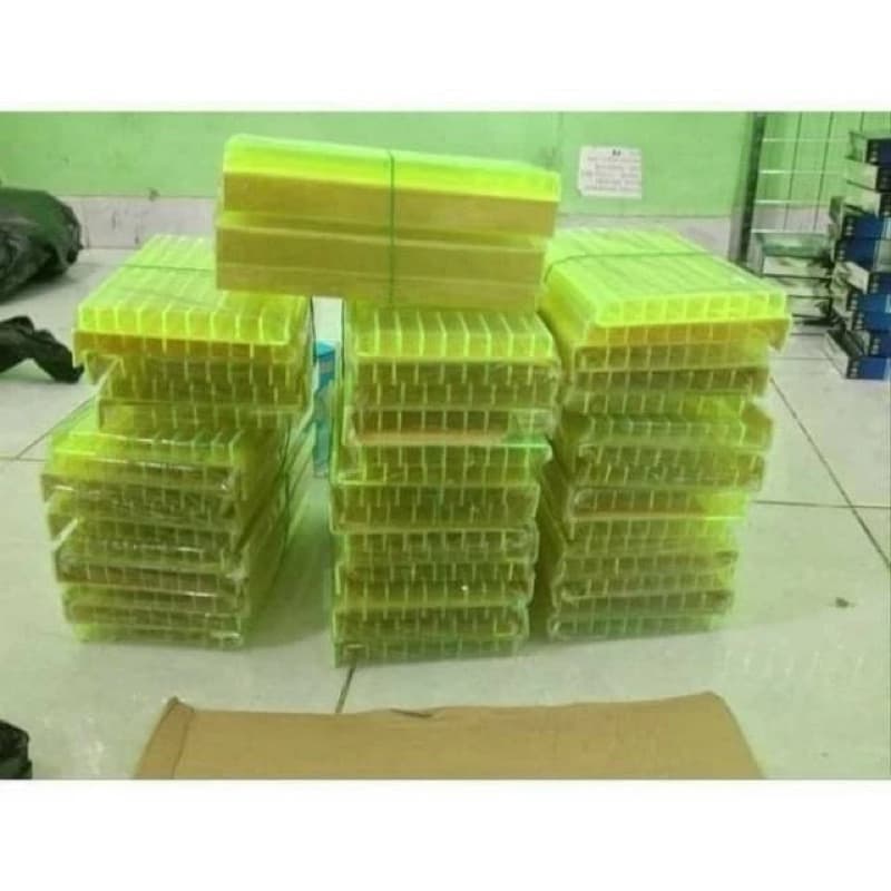 Akrilik Pajangan Tempat Kartu Perdana 9 Tingkat Molding akrilit kartu perdana dudukan Voucher