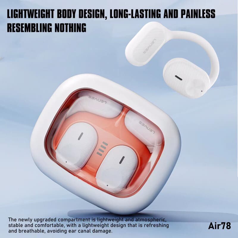 Lenyes AIR 78 Headset TWS Bluetooth Wireless 5.3 Smart Touch Hifi Stereo OWS Earphone Air Conduction