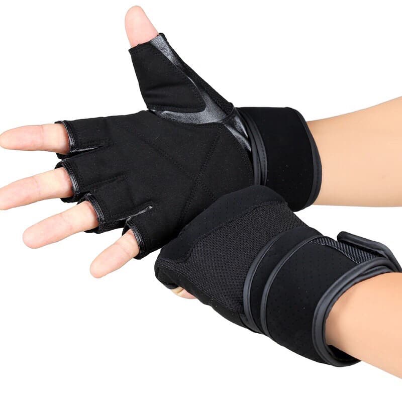 Sarung Tangan Motor Setengah Jari Half Finger Kain Penutup Anti Slip Pelindung Punggung Tangan Dari Panas Matahari Saat Berkendara