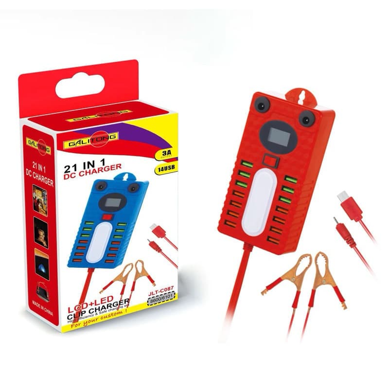 Charger Aki 21in1 + LCD JLT-C087