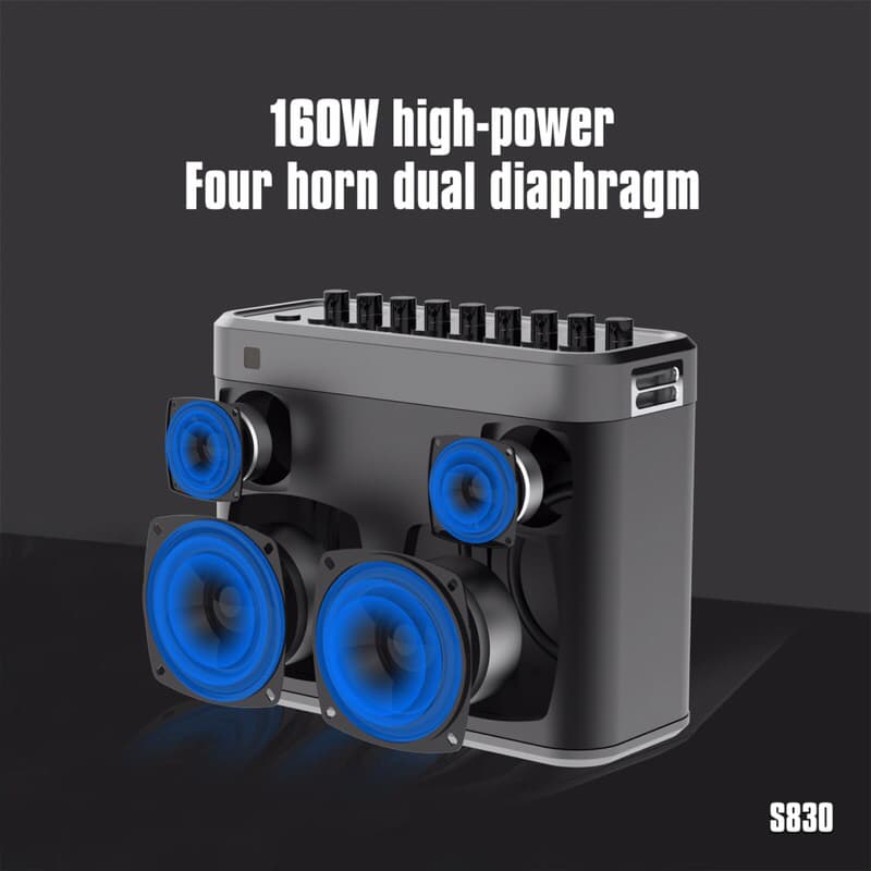 Speaker Bluetooth Lenyes S830 Karaoke Party Speaker Wireless 5.0 TWS