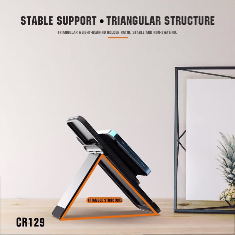 LENYES CR129 Folding Desktop Phone Holder di Meja Stand Hp Lipat Anti Slip CR-129