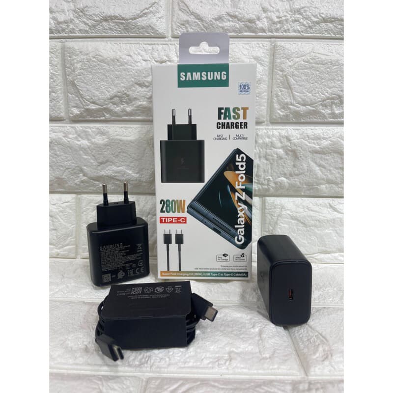 Charger Casan Ori Samsung Galaxy Z Fold5 280W Colokan Type C to C Support FastCharging
