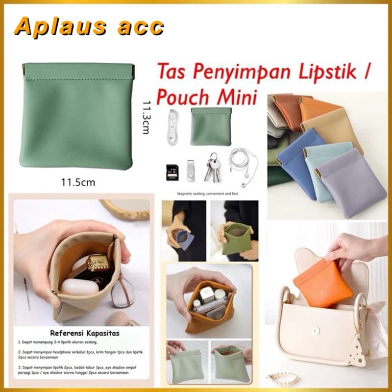 Tas Penyimpanan Lipstick Kosmetik Mini Pouch Tas Portable Serbaguna
