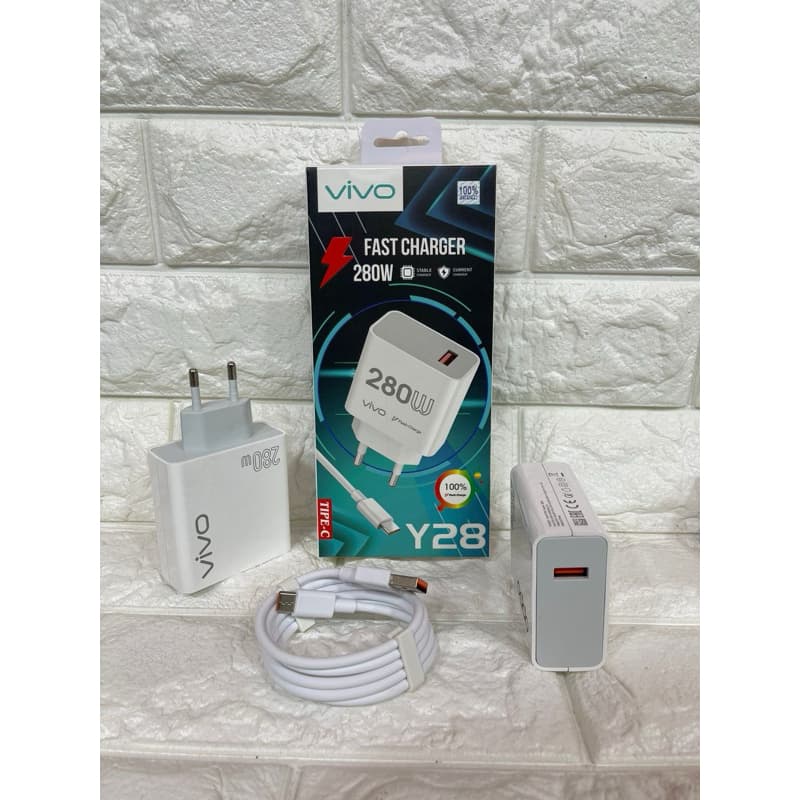 Charger Ori 100 Vivo Y28 Fast Charging 280W Casan Original