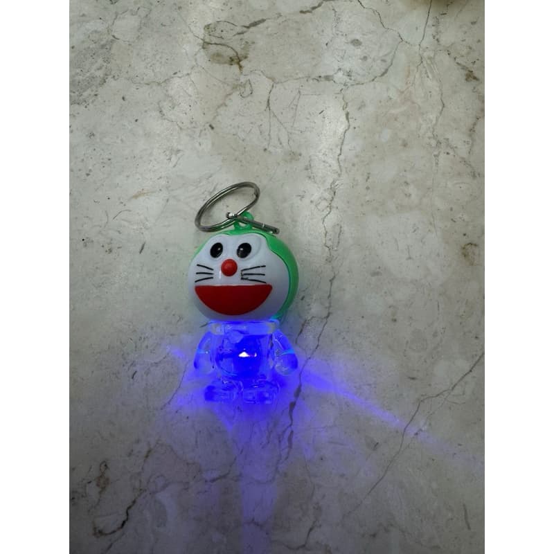 Gantungan Kunci Lampu LED Doraemon Hello Kitty LED Key Chain