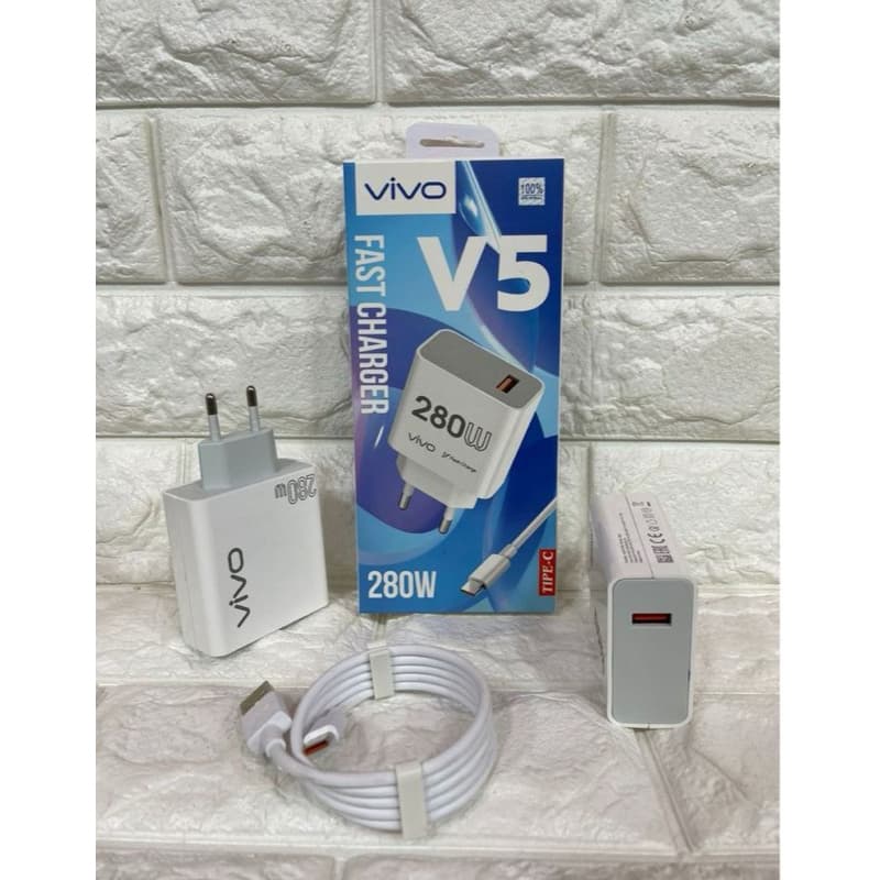Charger Ori 100 Vivo V5 Fast Charging 280W Casan Original