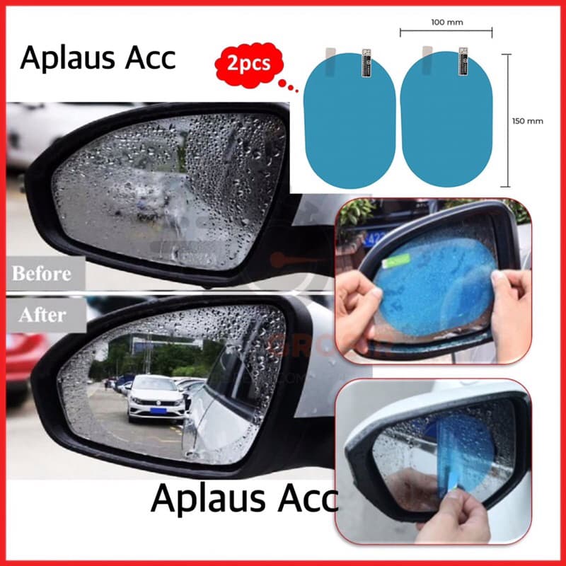 Antifog stiker kaca mobil anti air embun antigores sticker pelindung spion mirror bebas debu