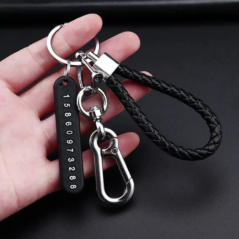 Gantungan Kunci Tag No Hp Set Gantungan Kunci Motor Mobil Anti Maling Keychain Buckle