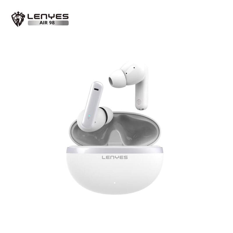 Lenyes Air 98 Wireless Headset Bluetooth 5.3 ANC Smart Touch Earphone Hifi Stereo Earbuds
