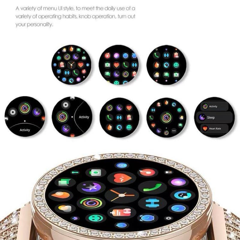 LENYES LW246 1.19" Amoled Smart Watch Sport Health Monitoring Wireless Magnetic Smartwatch Touch Screen Jam Tangan
