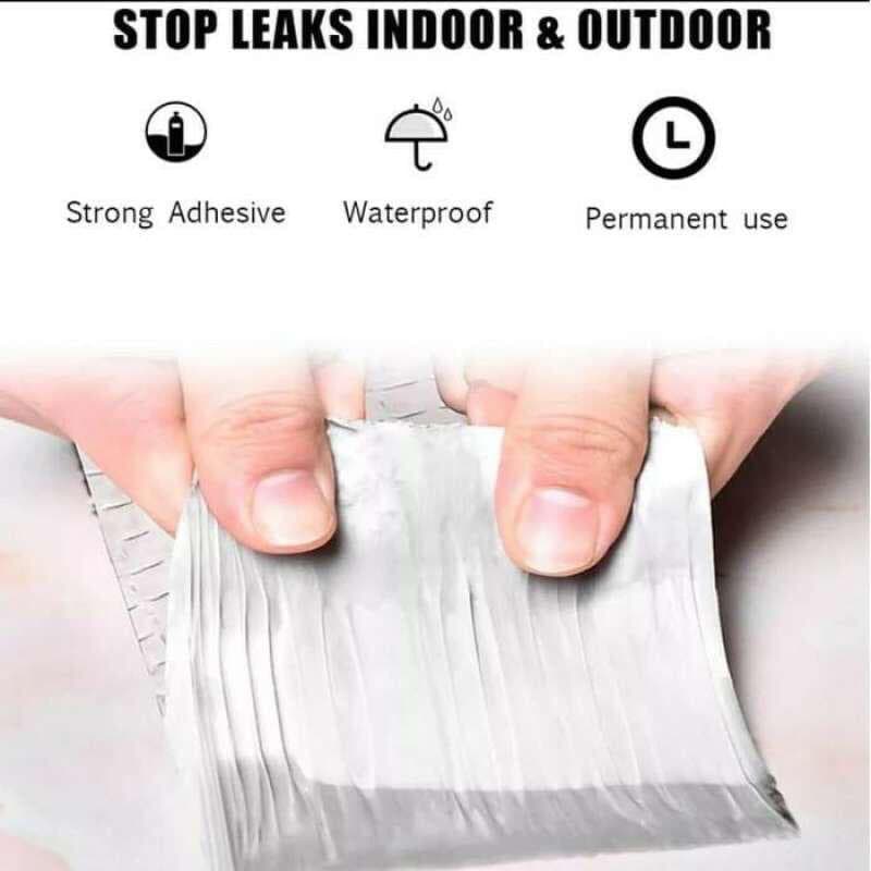 Lakban Anti Bocor Aluminium Foil Waterproof Tape Tahan Panas Anti Air Serbaguna