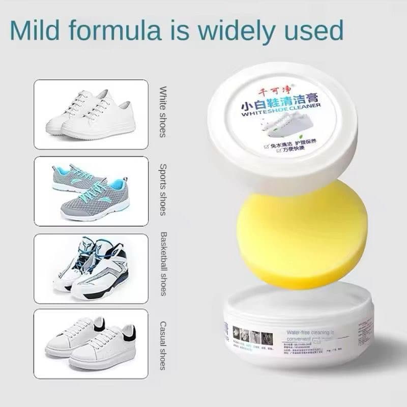 Krim Pemutih Sepatu 120G + Spons Cream Pembersih Sepatu White Shoes Cleaner