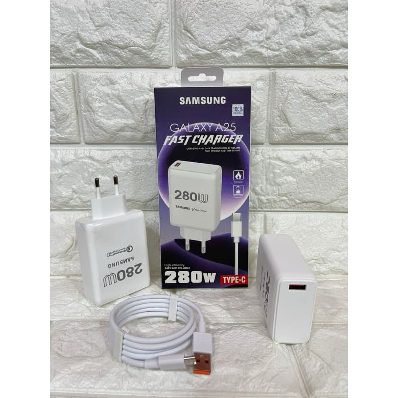 Charger ori 100 Samsung A25 Fast Charging 280W Casan Original