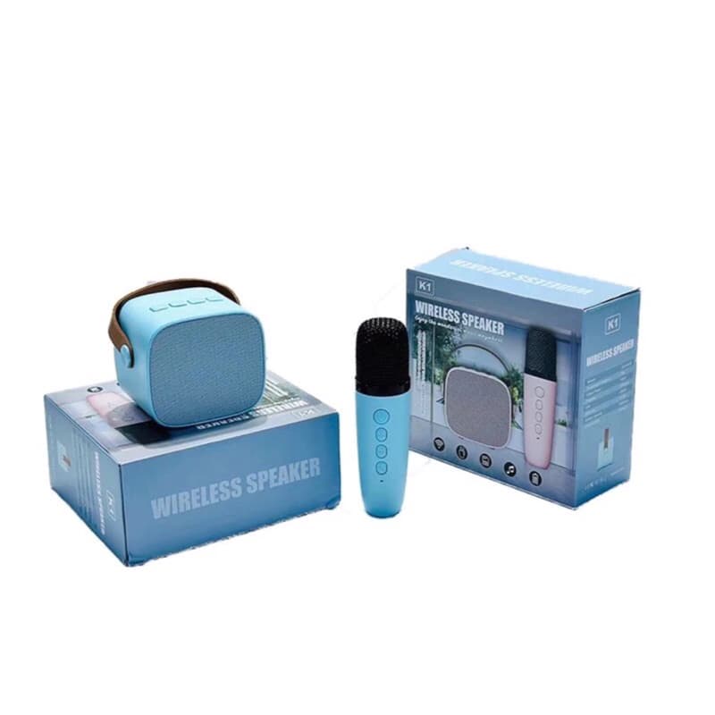 Speaker Bluetooth K1 Portable + Mic Bluetooth Speaker Mini Set Full Bass